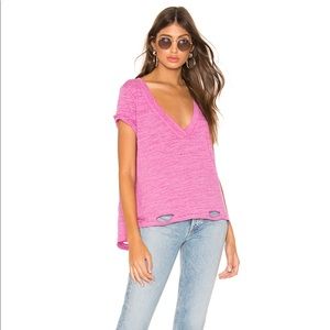 ❌SOLD❌Free People V-Neck Distressed Knit T-Shirt